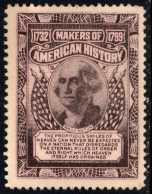 US Cinderella Makers of American History George Washington 1732-1799 MNH