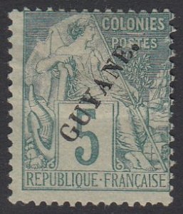 French Guiana 21 MH CV $47.50