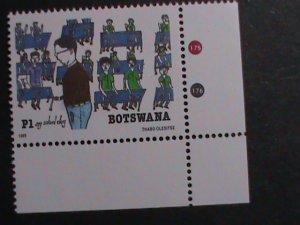 BOTSWANA STAMP 1989 SC#460-3   CHILDREN DRAWINGS MNH STAMP SET   RARE;