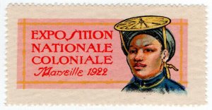 (I.B) France Cinderella : Exposition Coloniale (Marseille 1922)