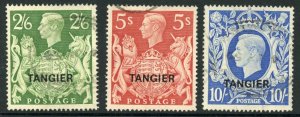 Morocco Agencies SG273/5 Top Values Fine used Cat 216 pounds