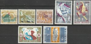 Belgium, #B653-B659 MH  From 1959