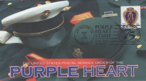 Rage Cachets Printed FDC for the 2006 39c Purple Heart Stamp