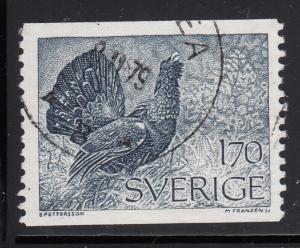 Sweden 1975 used Sc #1119 170o Capercaillie bird