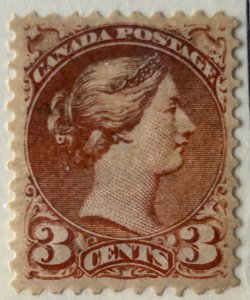 Canada #37i MINT XF  LH Small Queen Issue PERF 11.5 x 12 C$800.00