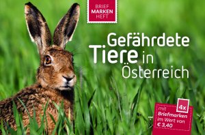 “Endangered animals in Austria“ Stamp booklet