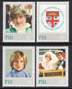 Fiji 470-473 Princess Diana MNH VF