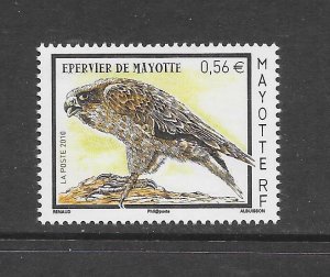 BIRDS - MAYOTTE #261 SPARROW HAWK MNH