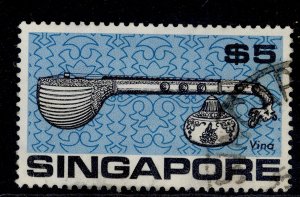 SINGAPORE QEII SG114, $5, FINE USED. Cat £15.