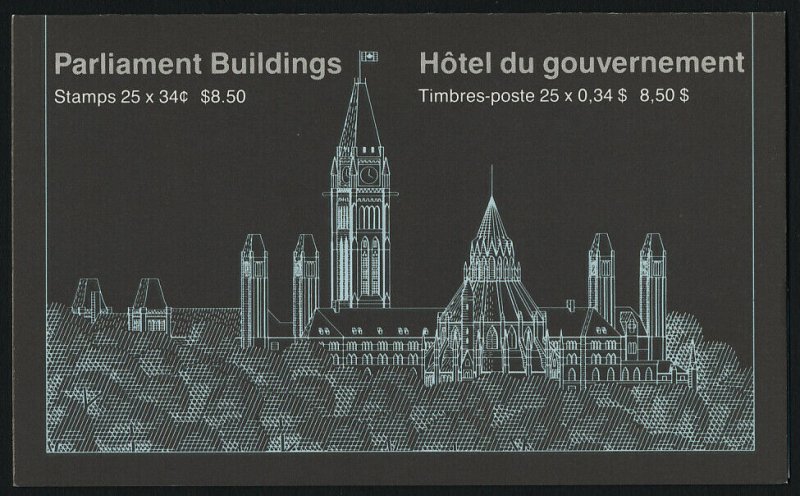 Canada 925c Booklet BK89A MNH Parliament Buildings