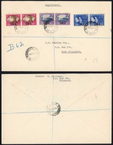 South West Africa Victory Set on a Registered Cover