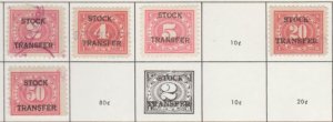 U.S. Scott #RD2-RD3-RD4-RD6-RD9 Revenue Stamp - Used Set of 5