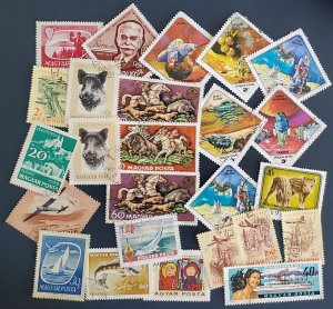 Hungary assortment, 25 big and beautiful stamps