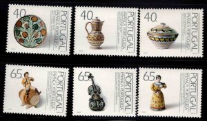 PORTUGAL Scott 1890-1895 MNH** complete 1992 ceramic set