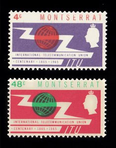 Monserrat Scott #157-158 MH