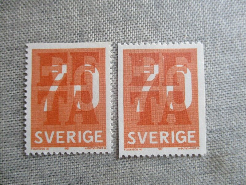 Sweden, Scott#717-718, MNH