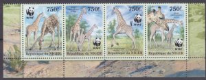 2013 Niger 2142-2145 strip+Tab WWF / Giraffe 12,00 €