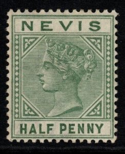 NEVIS SG25 1883 ½d DULL GREEN MTD MINT