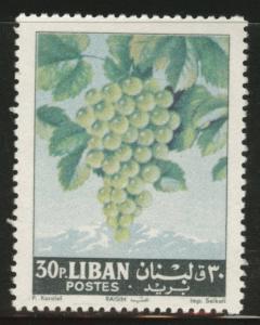 LEBANON Scott 399 MNH** 1962 Grape fruit stamp