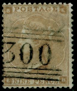 SG86, 9d bistre, FINE USED. Cat £575. EB