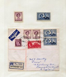 New Zealand GVI/QE Blocks M&U Covers Air First Flight Collection(Igm809) 