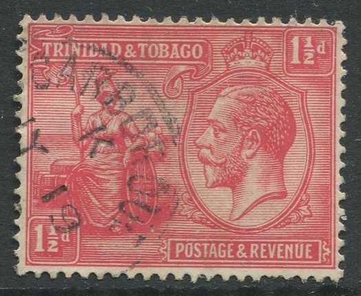 STAMP STATION PERTH Trinidad & Tobago #23 KGV Britania Used Wmk 4 - 1922-28