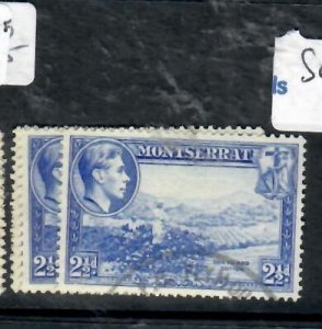 MONTSERRAT KGVI  2 1/2D  SG 105-105A    VFU    P0324A H