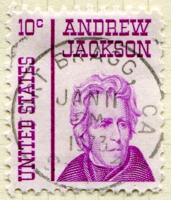 1286  10c Andrew Jackson Used
