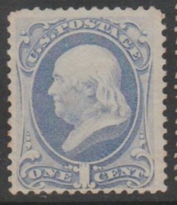 U.S. Scott #156 Gray Blue - Franklin Stamp - Mint Single