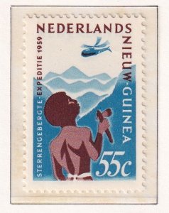 Netherlands  New Guinea  #38 MNH 1959 exhibition . helicopter