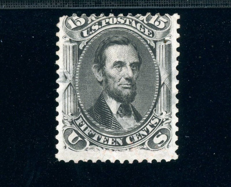 USAstamps Unused VF US 1866 Lincoln Scott 77 NG Scarce Well Centered