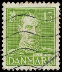 Denmark #281 King Christian X; Used (3Stars)