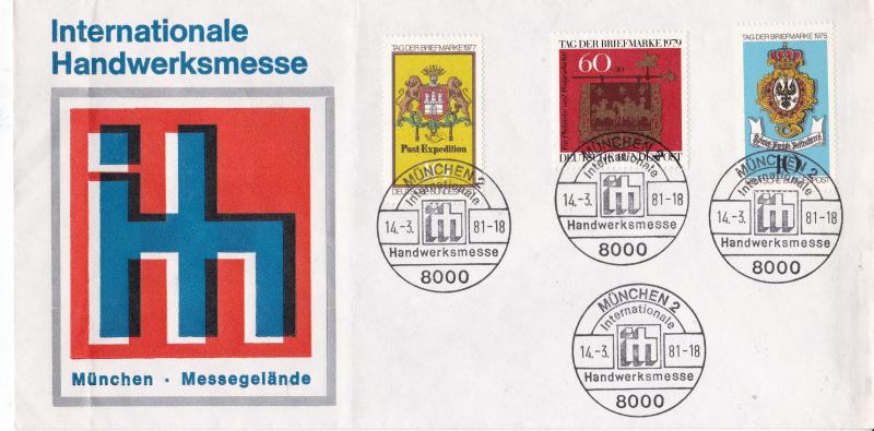 West Germany 1981 Munich International Craft Fair Cover Unadressed VGC