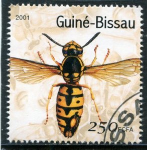 Guinea Bissau 2001 BEES 1 value Perforated Fine used
