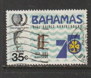 1985 Bahamas - Sc 575 - used VF - 1 single - Girl Guides