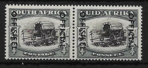 SOUTH AFRICA SGO49 1951 5/= BLACK & BLUE-GREEN OFFICIAL MTD MINT