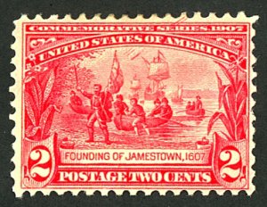 U.S. #329 MINT OG HR