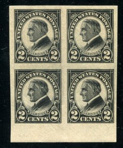 #611 2c Harding Mint NH OG - Block of 4 - Pristine - ⭐⭐⭐⭐⭐