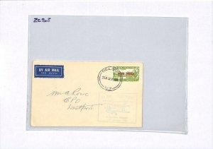 NEW ZEALAND Air Mail FIRST FLIGHT Nelson Westport Auckland-West Coast 1932 ZC205 