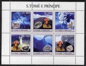 St Thomas & Prince Islands 2003 Volcanoes (with Ash C...