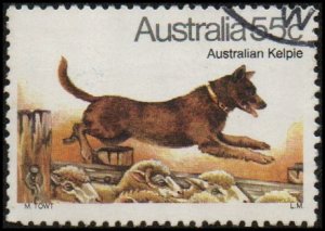 Australia 731 - Used - 55c Australian Kelpie (1980) (cv $0.80)