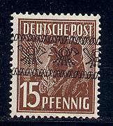 Germany Deutsche Post Scott # 605, mint hr, variation