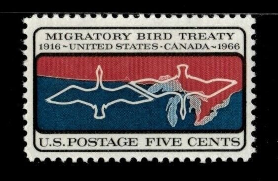 U.S. 1966 - Migratory Bird Treaty, 50 Years - Individual - MNH