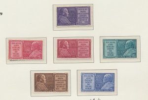 VATICAN - Scott 176-181  - mixed MNH & VLH - 1954