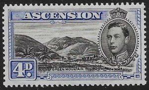 ASCENSION SG42c 1940 4d BLACK & ULTRAMARINE p13½ MTD MINT