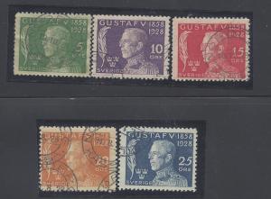 Sweden Scott B32-B36 USED