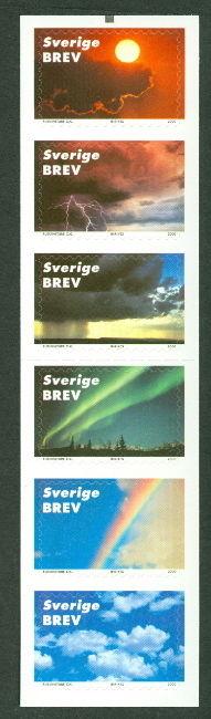 SWEDEN (SH1) Scott 2396, Signs in the Sky S.A. booklet, VF,