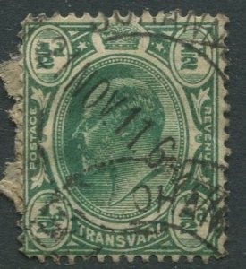 STAMP STATION PERTH Transvaal #281 Used KEVII 1905-10 Wmk 3 Multi Crown and CA