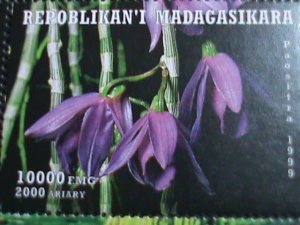 MADAGASCAR STAMP 1999 COLORFUL WORLD LOVELY ORCHIDS MNH S/S SHEET VERY FINE