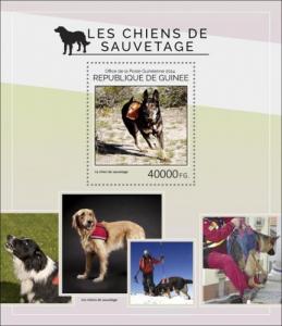 GUINEA 2014 SHEET RESCUE DOGS